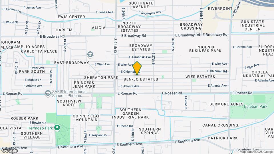 2508 E Mobile Ln Map and Location Details