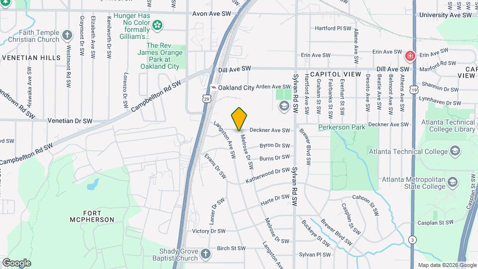 1513 Melrose Dr SW Mapa y Detalles de la Ubicación