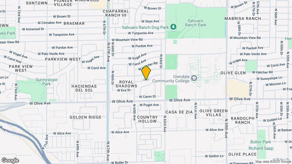 6413 W Mission Ln Map and Location Details