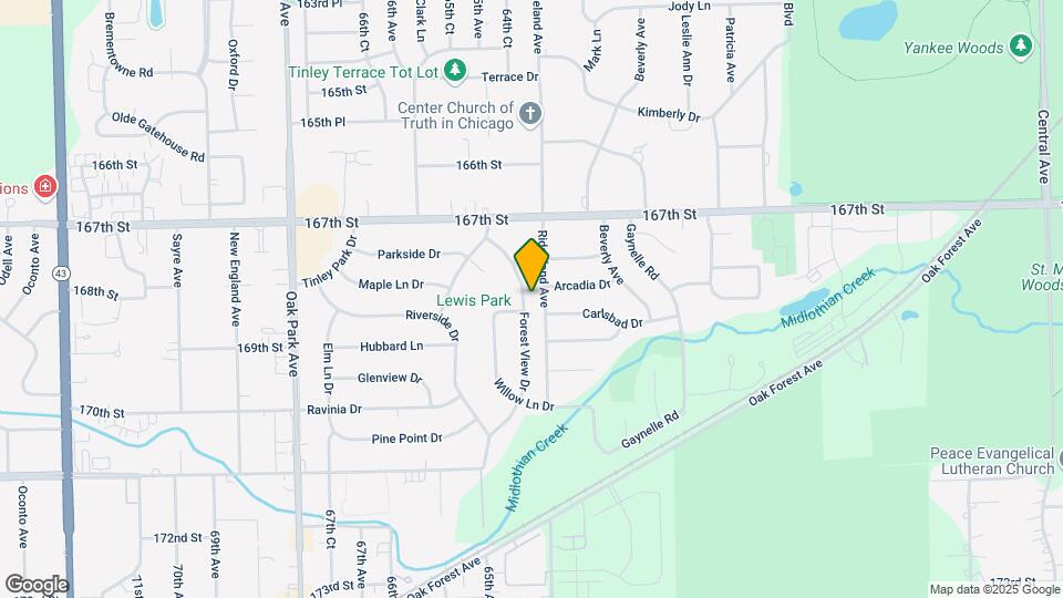 16819 Forest View Dr Map and Location Details