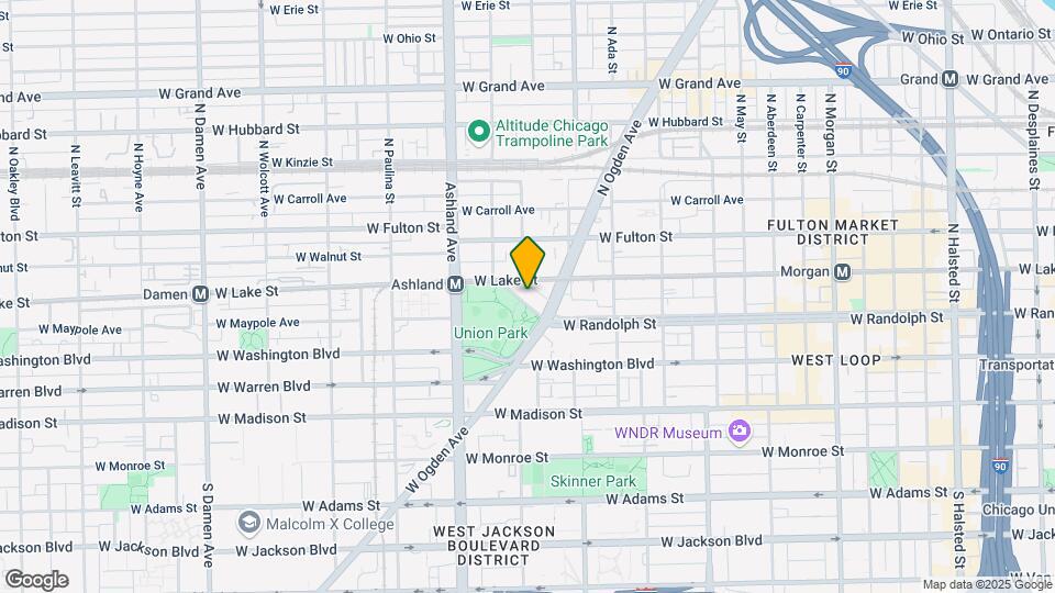 1448 W Randolph St Map and Location Details