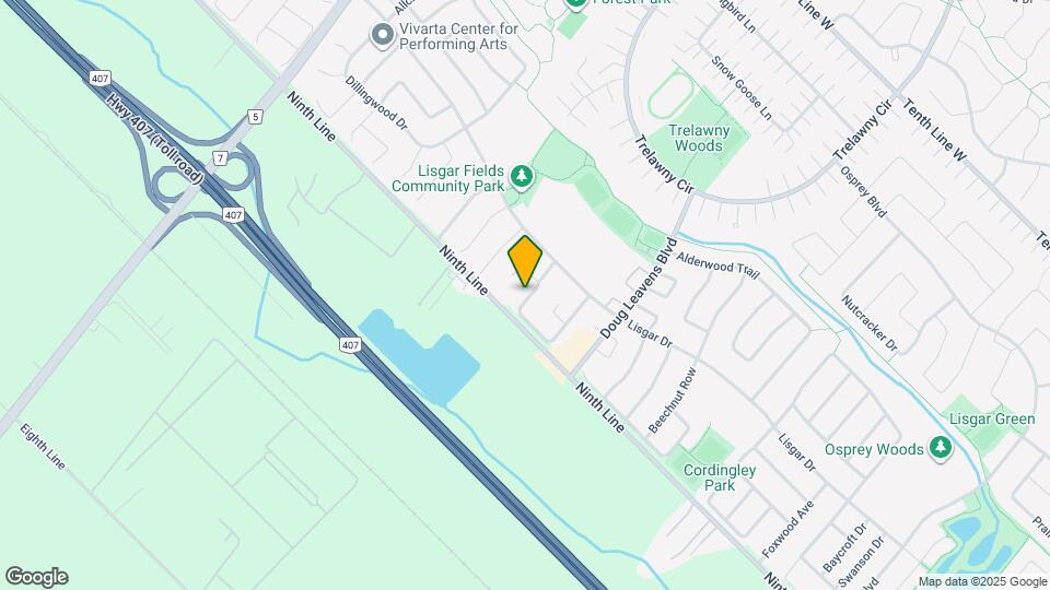 3682 Indigo Crescent Map and Location Details