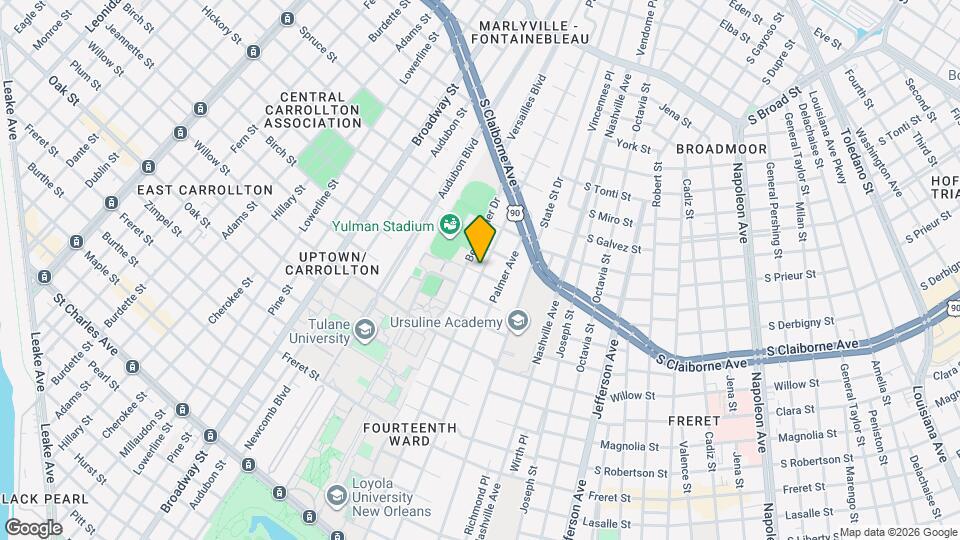 2802 Calhoun St, Unit 2802 Calhoun New Orleans, La 70118 Mapa y Detalles de la Ubicación
