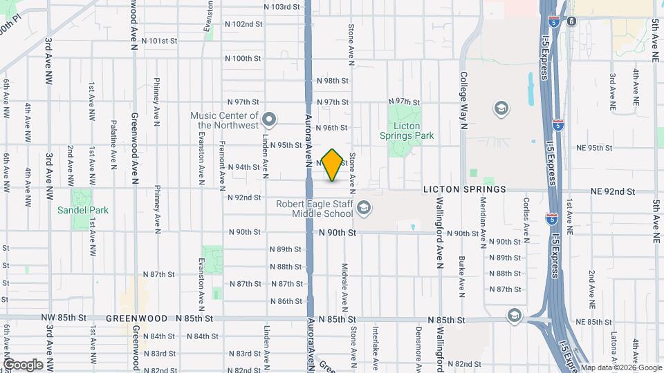 1125 N 93rd St Map and Location Details