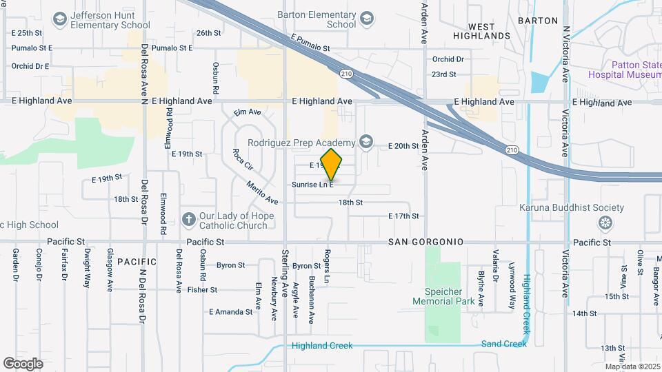 2131 Sunrise Ln Map and Location Details