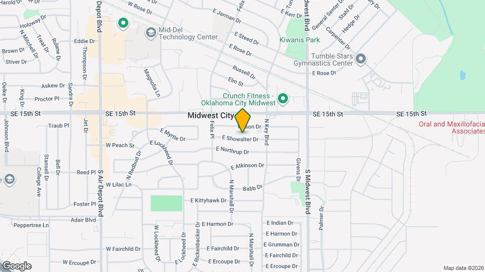 411 E Showalter Dr Map and Location Details
