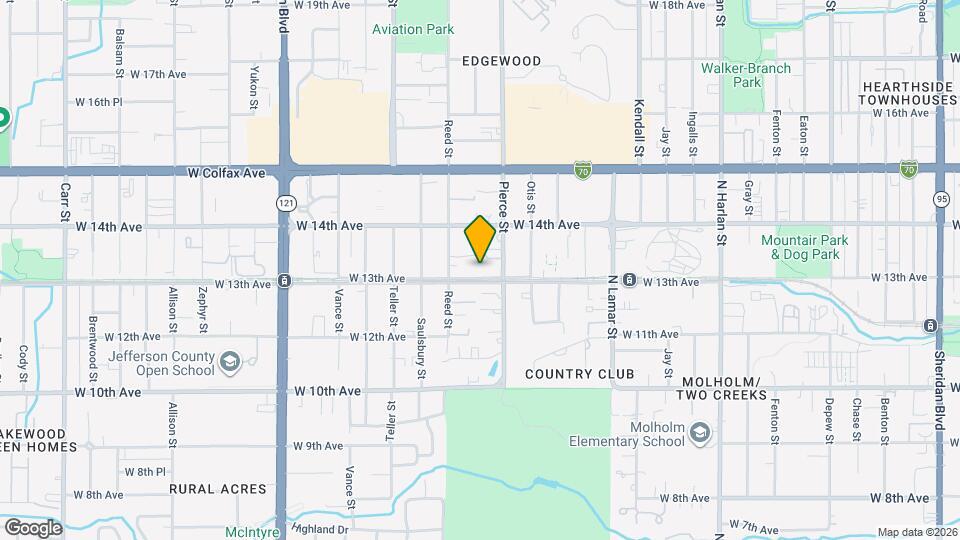 6905 W 13th Ave Map and Location Details