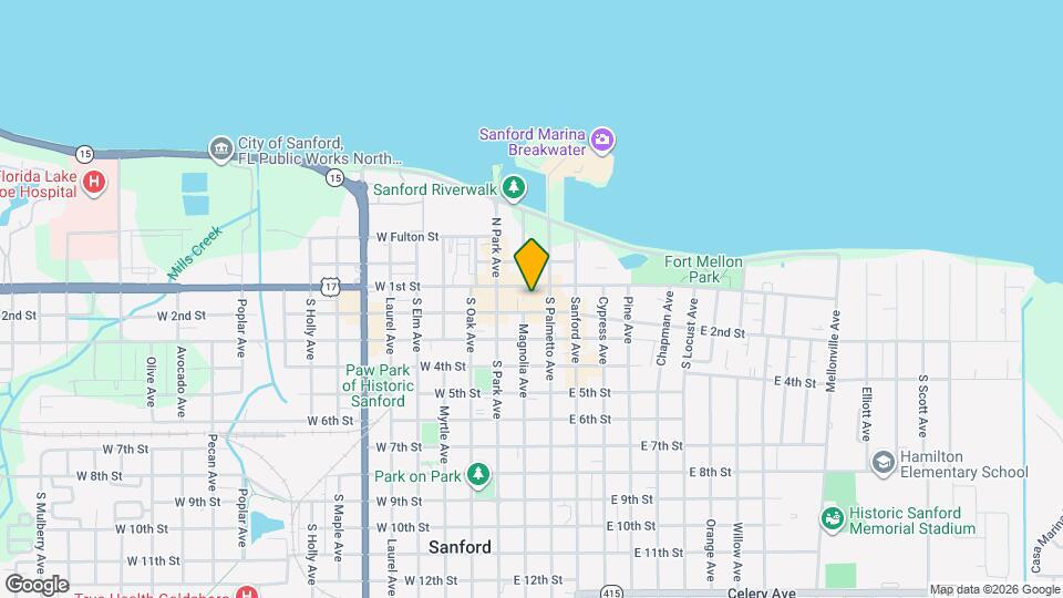 107 Magnolia Ave, Unit B Map and Location Details