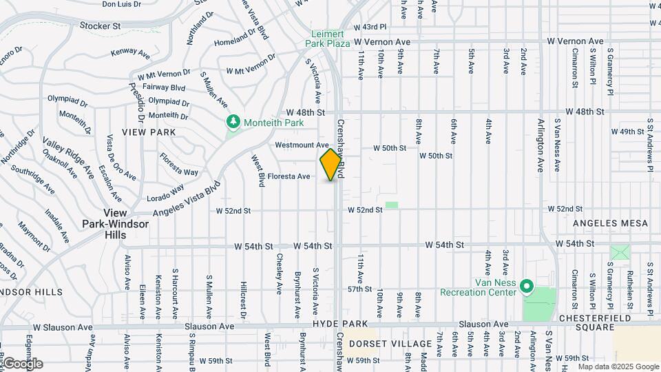 5117 Crenshaw Blvd Map and Location Details