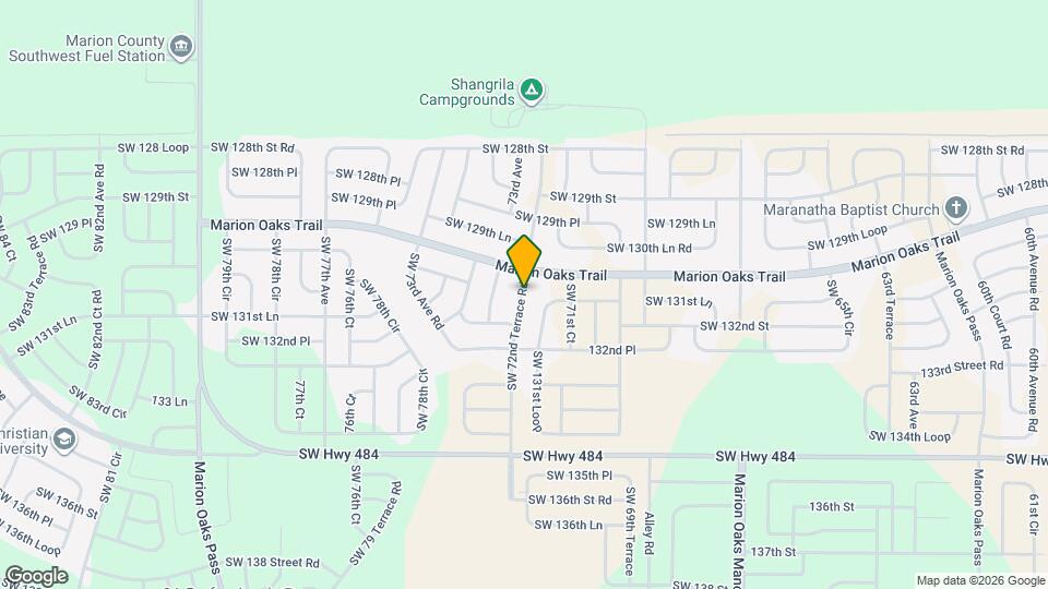 13101 SW 72nd Terrace Rd Map and Location Details