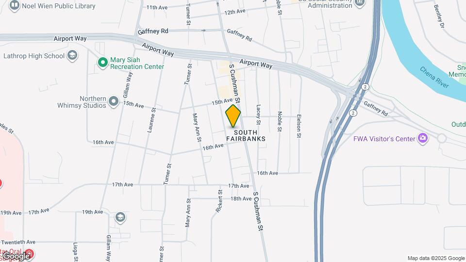 1546 S Cushman St Map and Location Details