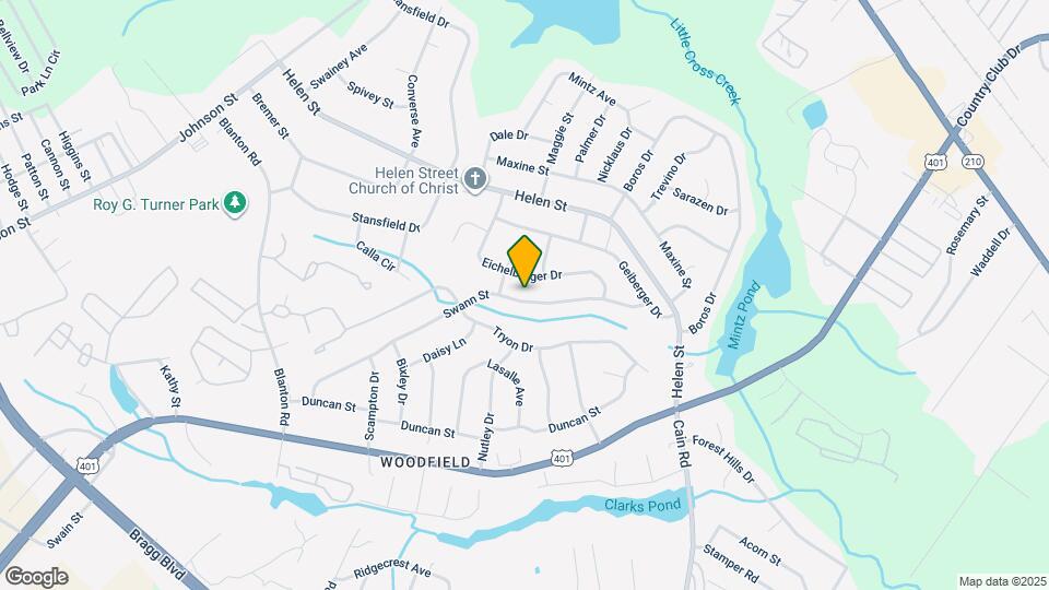 1821 Swann St Map and Location Details