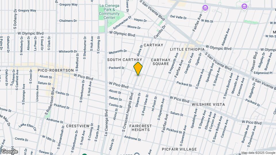 1218 S Crescent Heights Blvd Map and Location Details