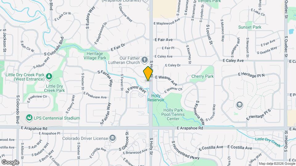 6418 S Hudson St Map and Location Details
