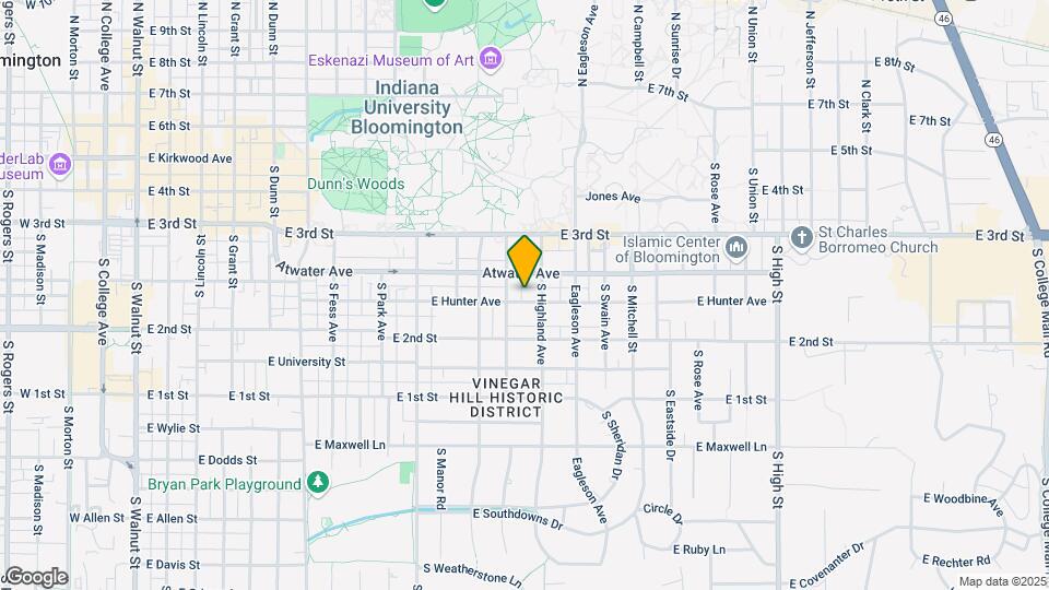 1215 E Hunter Ave Mapa y Detalles de la Ubicación