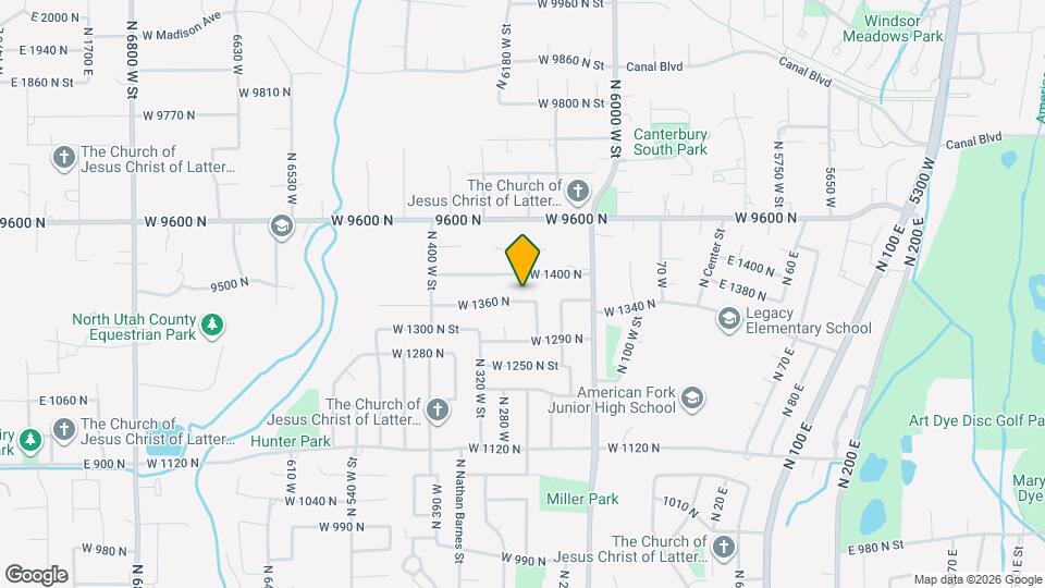258 W 1360 N Map and Location Details