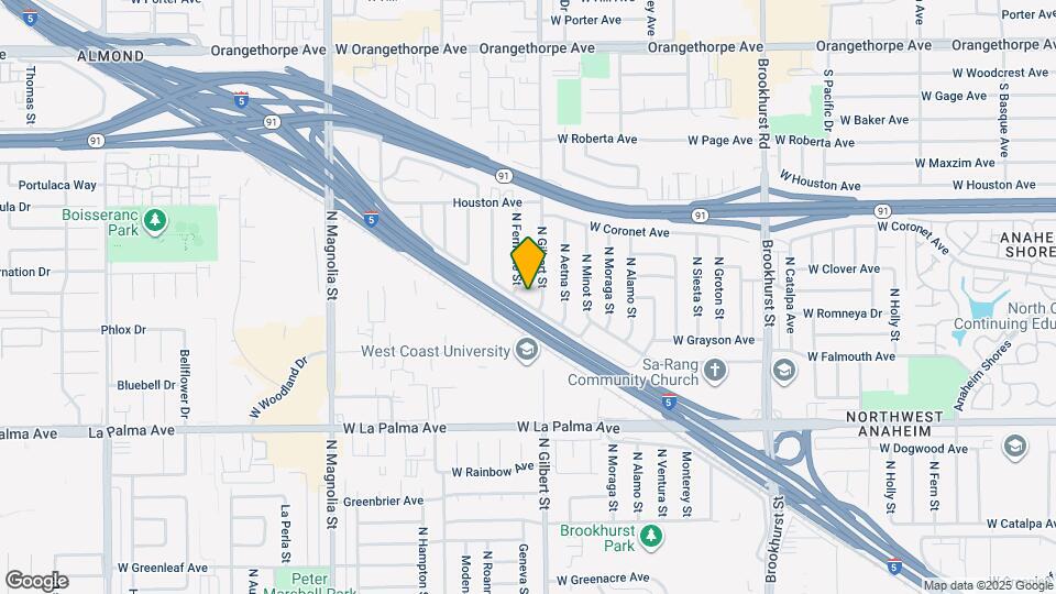 1300 N Ferndale St Map and Location Details