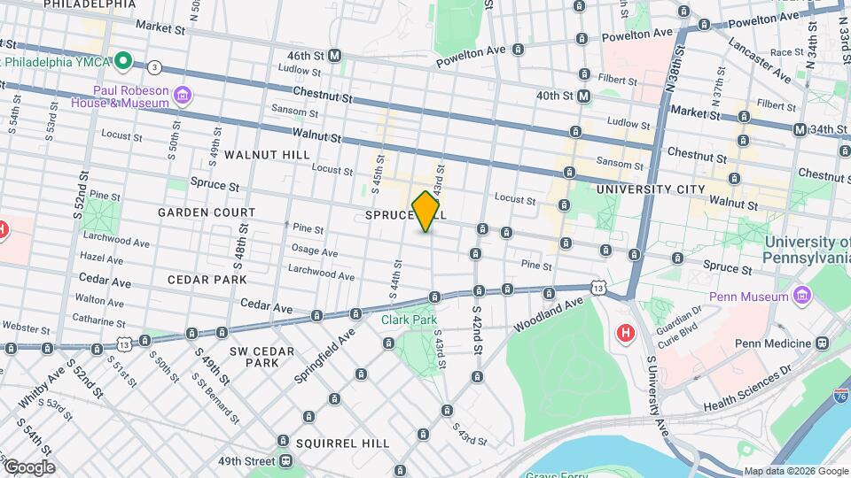 328 S 43rd St, Unit 1Rr Mapa y Detalles de la Ubicación