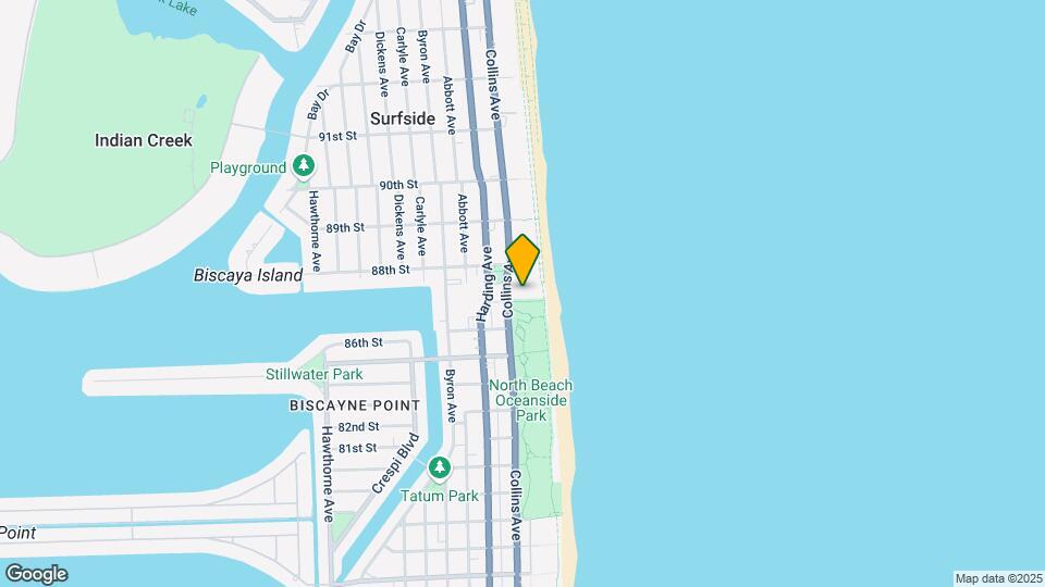8701 Collins Ave, Unit # 805 Mapa y Detalles de la Ubicación