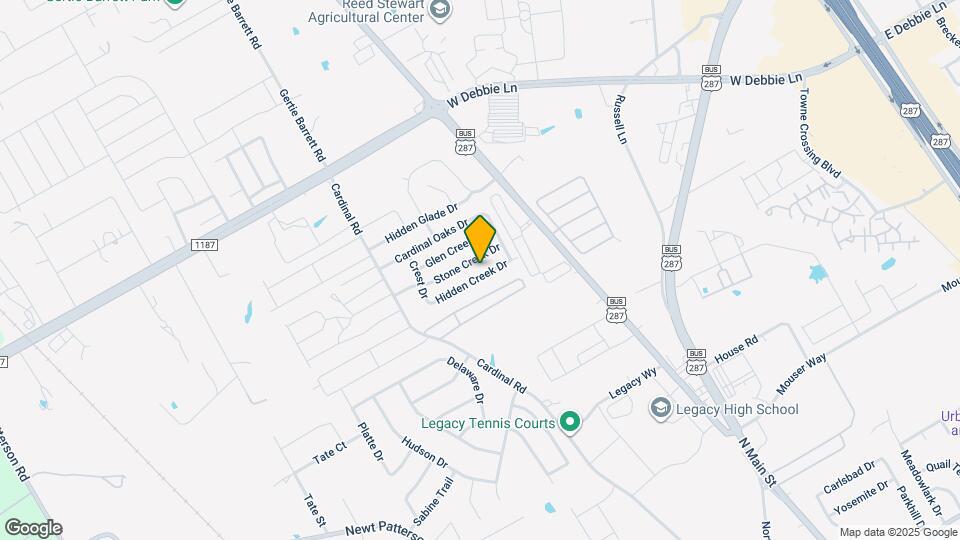 1114 Hidden Creek Dr Map and Location Details