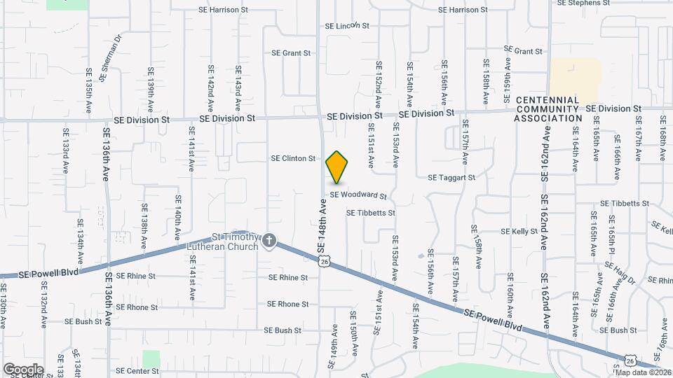 14915 SE Woodward St Map and Location Details
