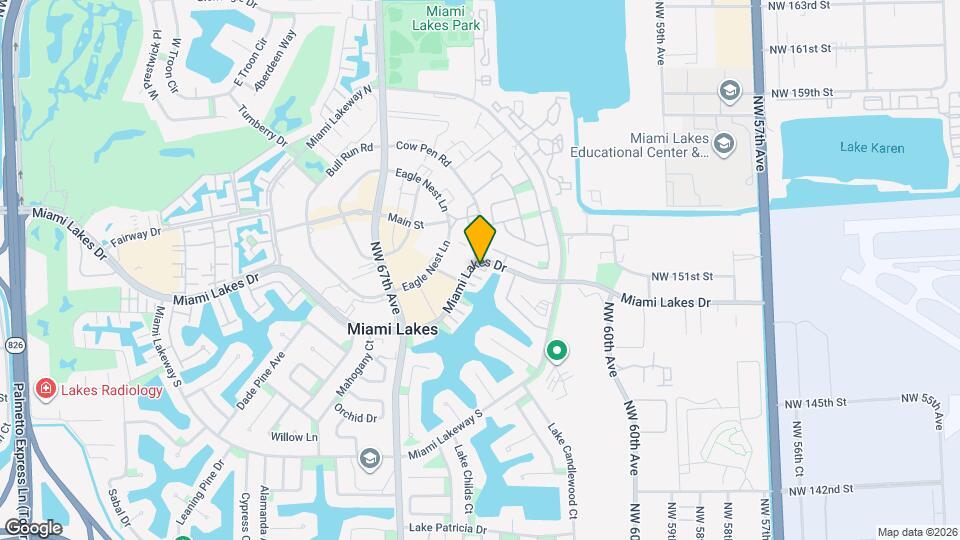 6414 Miami Lakes Dr Map and Location Details