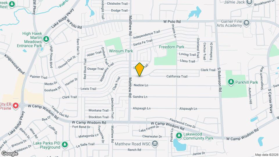 1625 Clark Trail Map and Location Details