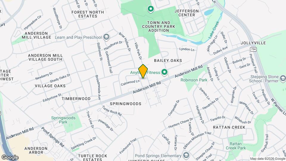 8706 Clearbrook Trail Map and Location Details