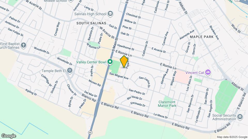 1056 Pajaro St Map and Location Details