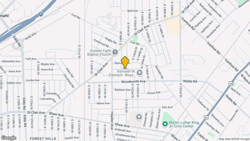 14016 Castalia Ave Mapa y Detalles de la Ubicación