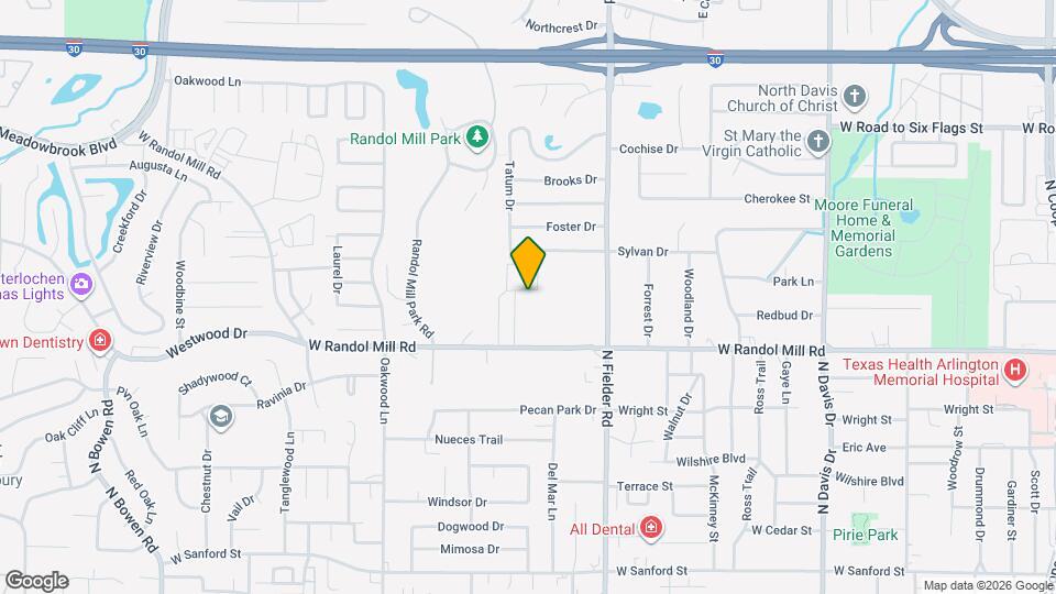 1708 Park Vista Dr Map and Location Details