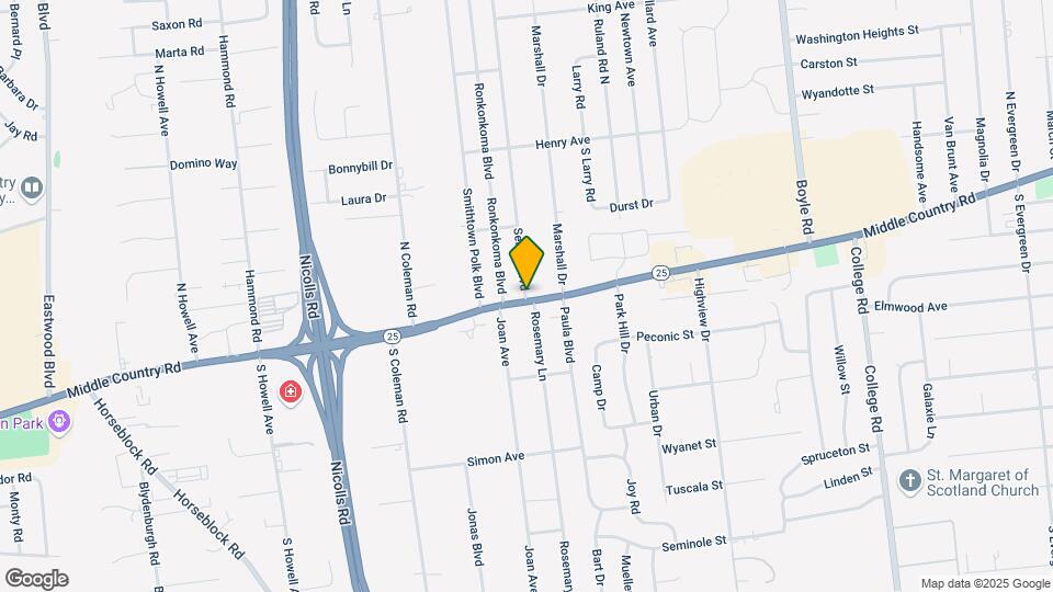 1 Selden Blvd Map and Location Details