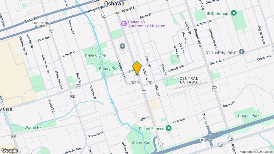 304 Simcoe St S Map and Location Details
