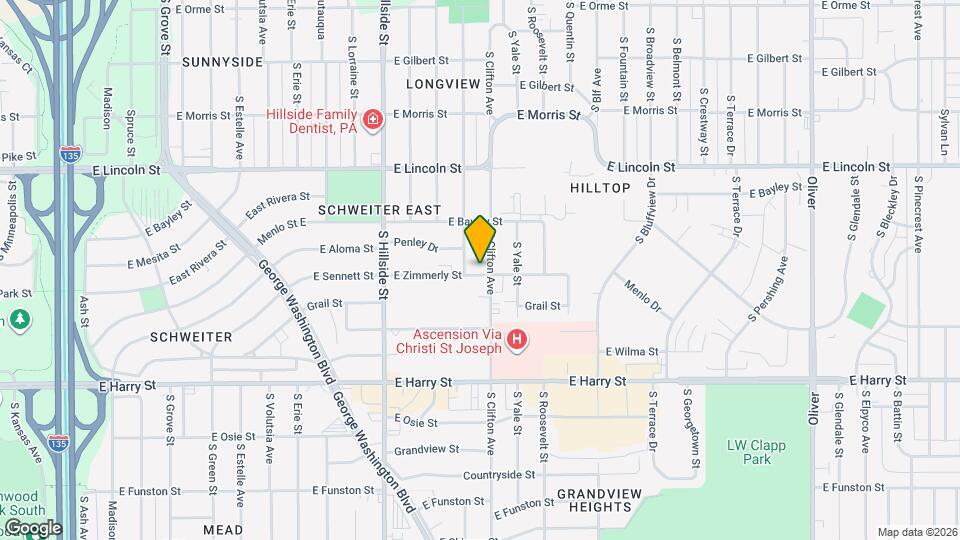 3520 E Zimmerly St Map and Location Details