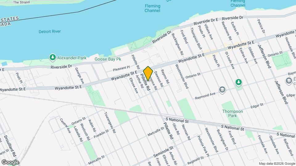 856 Pillette Rd Map and Location Details