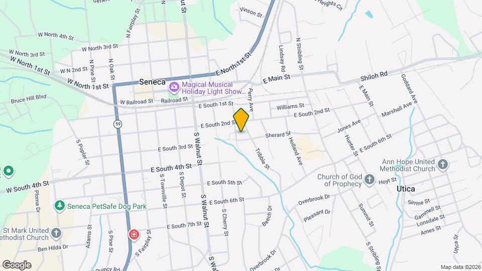 206 Tribble St Map and Location Details