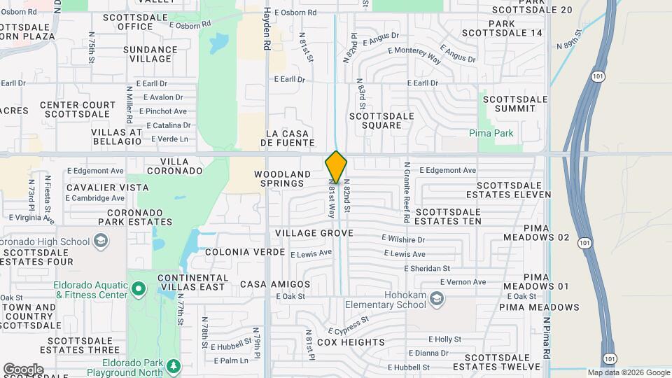 2801 N 81st Way Map and Location Details