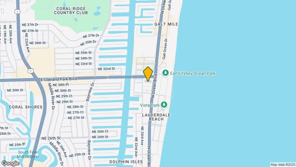 3031 N Ocean Blvd, Unit 405 Map and Location Details