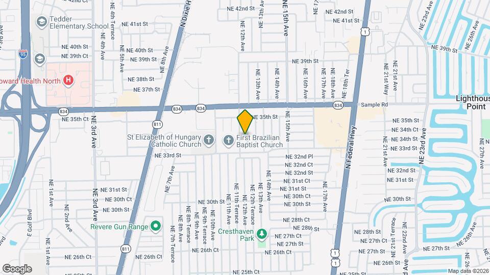 3351 NE 12th Terrace Map and Location Details
