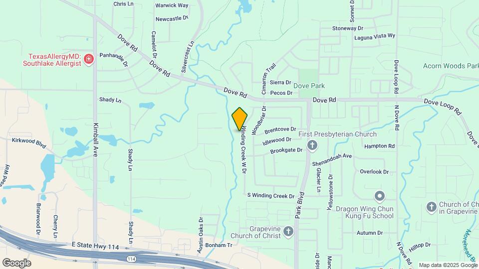 1093 Winding Creek W Dr Map and Location Details