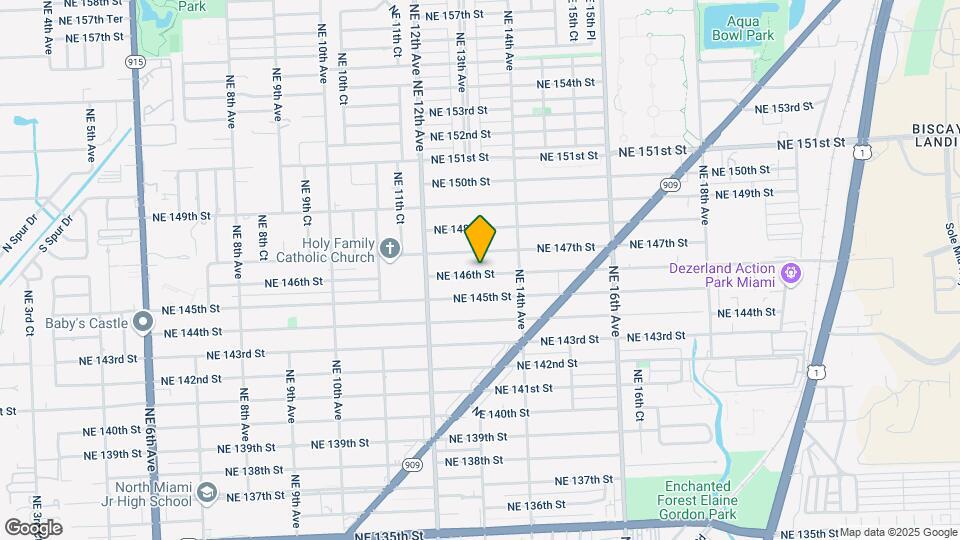 1315 NE 146th St, Unit 1 Mapa y Detalles de la Ubicación