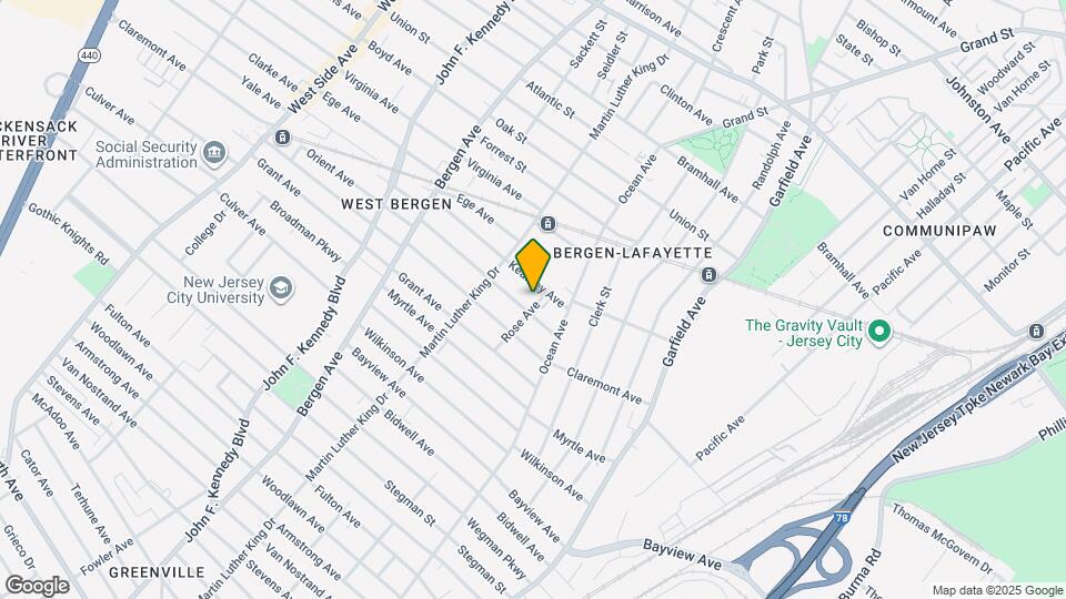 443 Rose Ave Map and Location Details