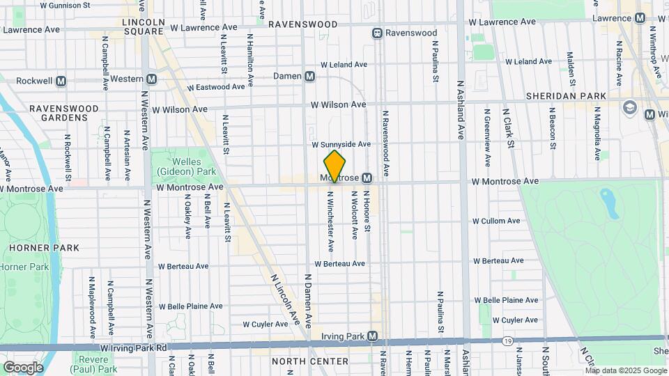 1929 W Montrose Ave-Unit -Unit 3S Map and Location Details