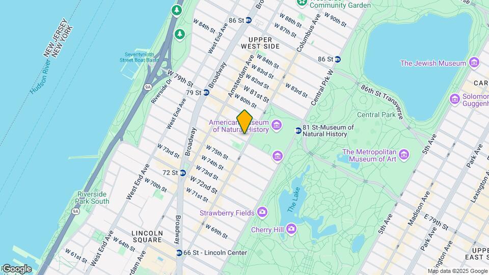 105 W 77th St Map and Location Details