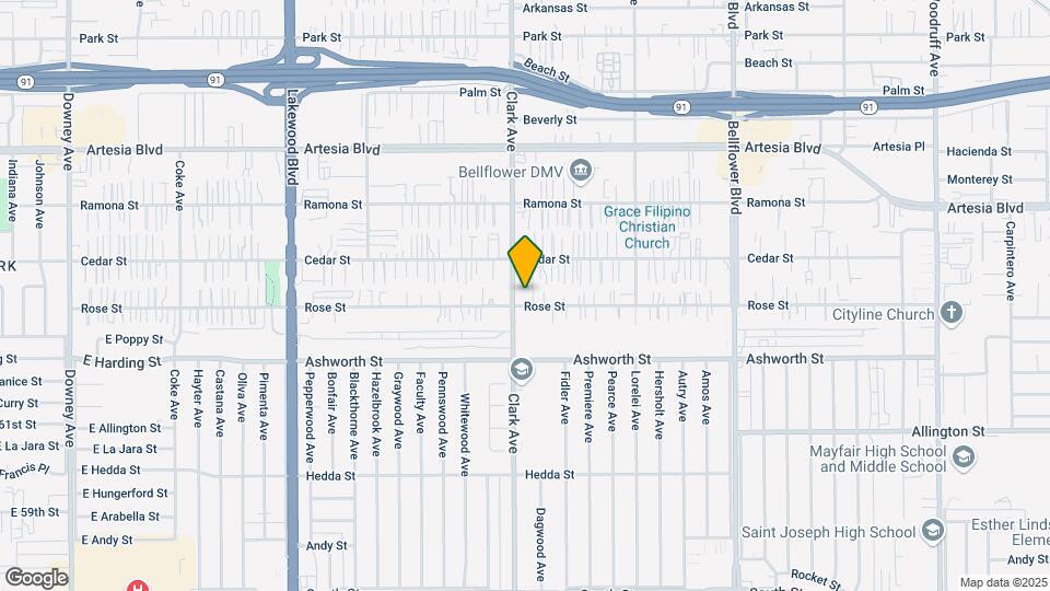 9409-9413 Rose St Map and Location Details
