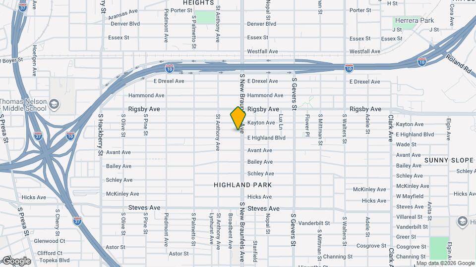 1043 E Highland Blvd Mapa y Detalles de la Ubicación