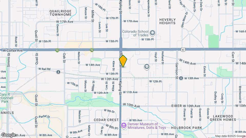 1330 Kipling St Map and Location Details
