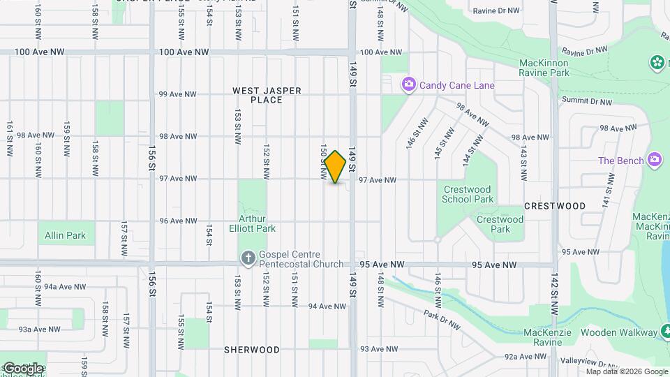 9645 150 St NW Map and Location Details