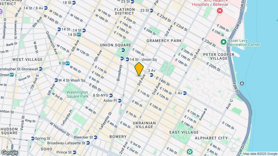 140 E 13th St, Unit 4B Map and Location Details