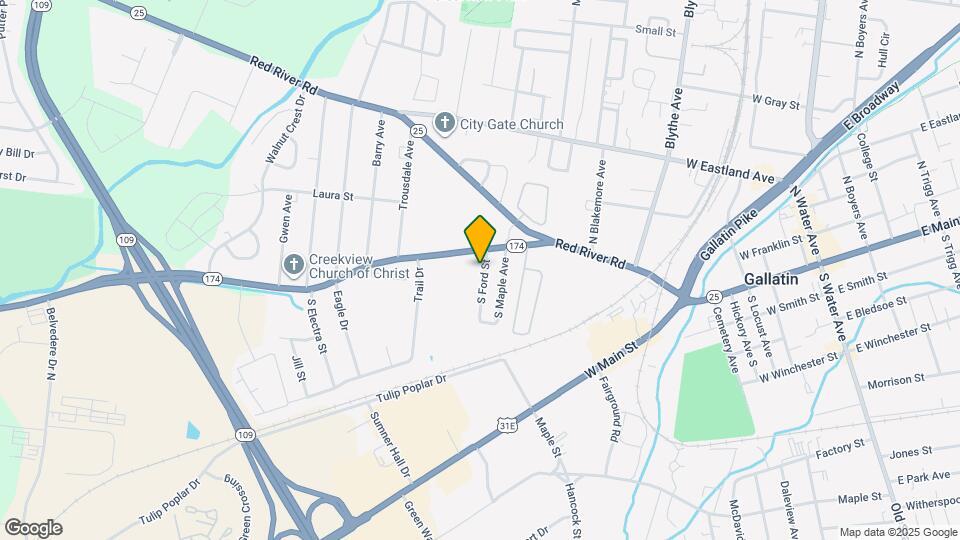 122 S Ford St Map and Location Details